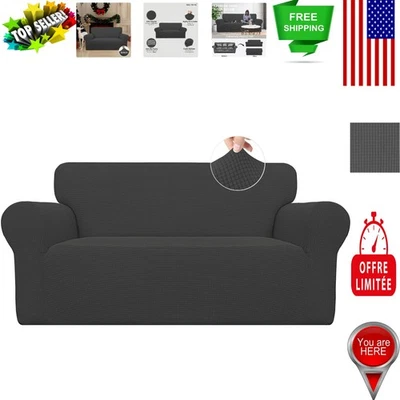 Funda de sofá a cuadros suave - Cubierta protectora y elegante para muebles Foto 1 de 4