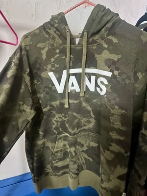 Vans Sudadera con Capucha Hombre’s S Verde Camuflaje Nuevo Con Etiquetas  Foto 1 de 4
