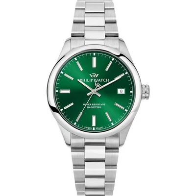 Orologio Philip Watch Caribe Urban R8253227005 uomo Verde 39mm Acciaio Nuovo - Immagine 1 di 3