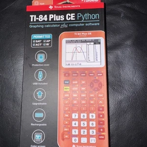 Texas Instruments TI-84 Plus Ce Python Calculadora Gráfica Color/Melocotón Pi - Imagen 1 de 11