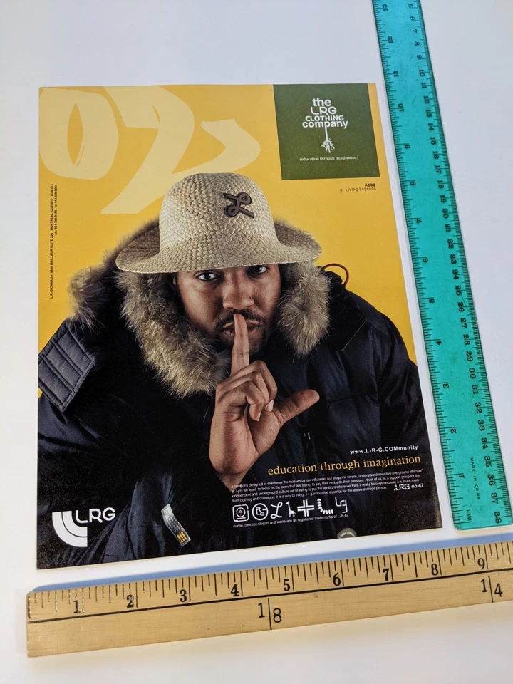 Recorte de 1 página - Aesop of Living Legends LRG ANUNCIO IMPRESO 2002 Foto 1 de 1