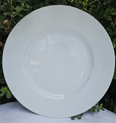 Pottery Barn Great White Solid 12 1/4" Dinner Plate  - Image 1 of 4