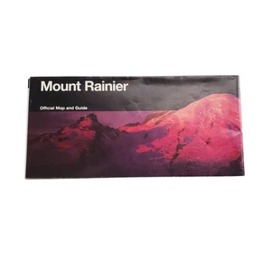 Folleto del Parque Nacional Monte Rainier 1998 de colección mapa guía folleto desplegable - Imagen 1 de 5
