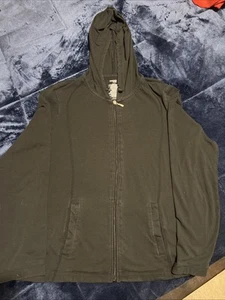 Danskin Now Black Youth Large (12-14) Full Zip Hoodie Lightweight - Picture 1 of 8