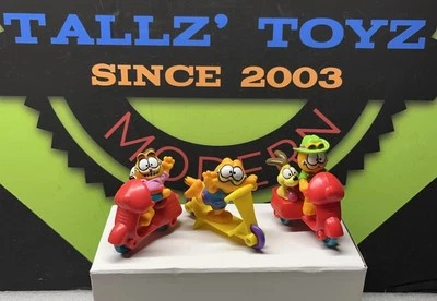 1988*McDonald's Happy Meal Toys*Garfield Lot Of 3*Vintage*Clean*Nice Shape* - Image 1 of 4