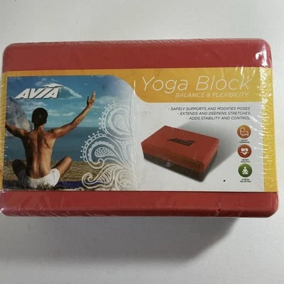 Yoga Block Balance And Flexibility Avia Orange And Black New In Plastic - Image 1 of 4