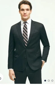 New Brooks Brothers 1818 Fitzgerald Black Suit Jacket 38 S Short Men MSRP $1398 - Picture 1 of 7