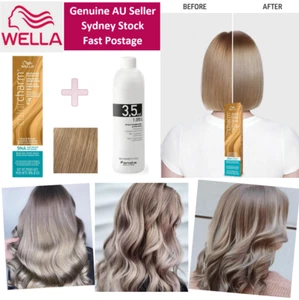 Wella Demi Permanent 9NA Light Natural Ash Blonde + 3.5vol Developer 300ml SET - Picture 1 of 8
