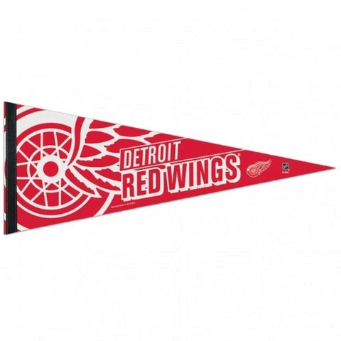 Detroit Red Wings 12x30 Premium Wool Pennant [NEW] NHL Sign Banner Wall Cave Cover