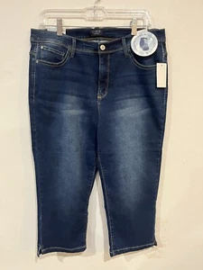 NEW Curve Appeal Women's Tummy Tuck Technology Shaping System Jeans Size 16/33 - Picture 1 of 6