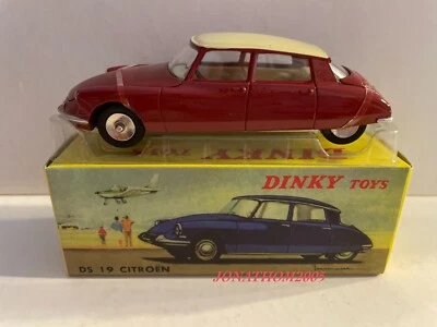 Atlas Dinky Toys Citroen DS 19 Wine Red Roof Cream - Reference 530 - Image 1 of 4
