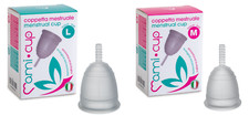 KIT Coppette Mestruali Mamicup L e M TRASPARENTE