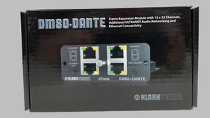 Klark Teknik DM80-DANTE Expansion Module – 16x32 Channel Dante Audio Interface f - Bild 1 von 6