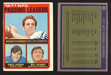 1972 Topps Football Trading Card You Pick Singles #1-#351 G/VG/EX