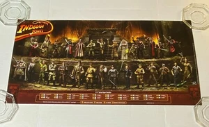 Indiana Jones 2008 Hasbro Checklist Poster 16" x 30" SDCC Action Figures 18B - Picture 1 of 1