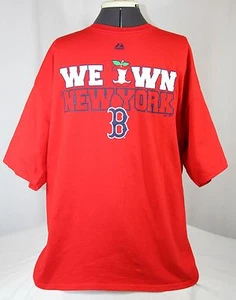 MLB Boston Red Sox We Own New York Apple Screen Print T Shirt Men Size XXL 2XL - Picture 1 of 6