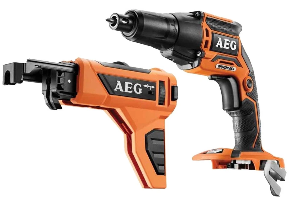 AEG DESTORNILLADOR COTEJADO SIN ESCOBILLAS BTS18BL-0 18V gancho de cinturón en ángulo, solo revestimiento Foto 1 de 1