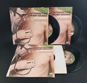 Interpreting Heart Sounds, Booklets & Records, Roche 1972, Set Of 3, Cardiology - Picture 1 of 4
