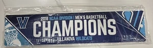 Villanova Wildcats Wincraft 2018 NCAA National Champions Street Sign 3.75x16 - Picture 1 of 2