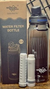 Membrane Solutions 36oz gefilterte Trinkflasche | Dual ACF+UF | Outdoor, Wandern - Bild 1 von 2