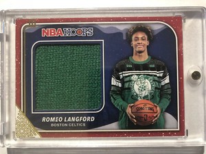 2019-20 PANINI NBA HOOPS ROMEO LANGFORD Holiday SWEATER RELIC CARD CELTICS