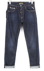 Replay Grover Selvedge Men Jeans W30/L32 Denim Stretch Button-Fly Straight Blue