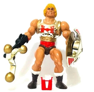 VINTAGE MATTEL MASTERS OF THE UNIVERSE HE-MAN FLYING FISTS FIGURE COMPLETE RARE  - Picture 1 of 4