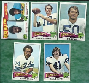 NFL Topps 1975 Team Lots Raiders Steelers Cowboys Staubach Bradshaw Fouts RC - Bild 1 von 98