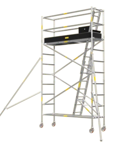 Aluminium Mobile Tower Scaffold, Narrow Series NA-34 (3.4m Platform High) - Picture 1 of 12