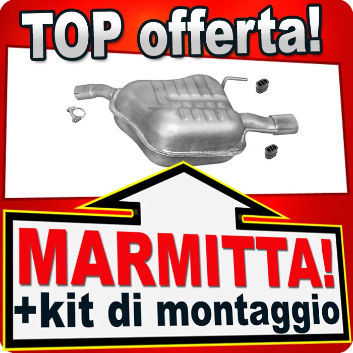 Silenziatore Posteriore per OPEL VECTRA C 1.6 1.8 2-Volumi Limousine 02-09 - Immagine 1 di 1