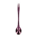 Different Gift Fork Kitchen Tableware Portable 3 One Knife Fork Spoon-Purple