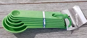Cooking Concepts 6 Pc. Green Measuring Spoons 1/8 Tsp.-1 Tbs. - Bild 1 von 2