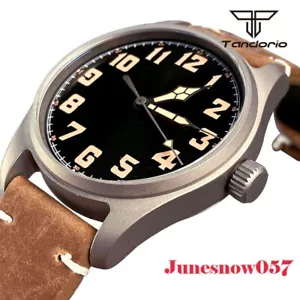 Tandorio Pilot 39mm Titanium Case Sterile Dial NH35A Movement Men Watch Sapphire - Picture 1 of 6