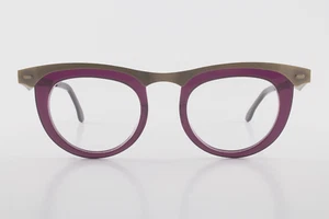 Authentic See 2358 C658 46mm Purple Gunmetal Frames Glasses France - Picture 1 of 7