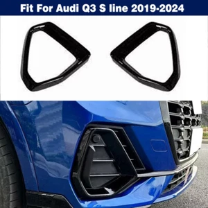 1 Pair Front Bumper Fog Light Lamp Cover Trim Frame For Audi Q3 S line 2019-2024 - Picture 1 of 5