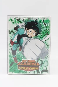 100 Standard Size Card Sleeves - My Hero Academia Collectible Card Game - Deku - Imagen 1 de 3