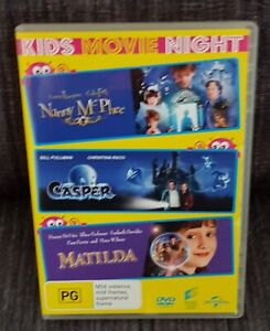 Kid's 3 Dvd Movie Pack Region 4 Like New Free Postage