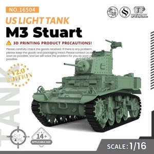 SSMODEL SS16504 1/16 Military Model Kit US M3 Stuart Light Tank - Picture 1 of 8