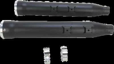 Silenciador sin cordones Cobra negro de 3 pulgadas con punta Race Pro Harley Softail Deluxe 05-17 Foto 1 de 4