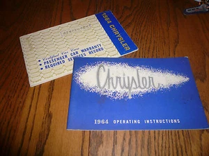 1964 Chrysler Owner's Guide - Glove Box with Car Care Service Book - Original - Picture 1 of 1
