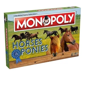 31936 MONOPOLY HORSES & PONIES EDITION THE FAST DEALING BOARD GAME AGES 8+ - Picture 1 of 2