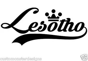 Lesotho Sticker... Lesotho Vinyl Wall Art Quote Decor Words Decals Sticker - Picture 1 of 2