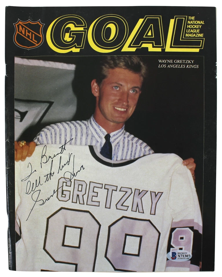 Gordie Howe "All The Best" Auténtico Firmado NHL Goal Magazine BAS #X71307 Foto 1 de 4