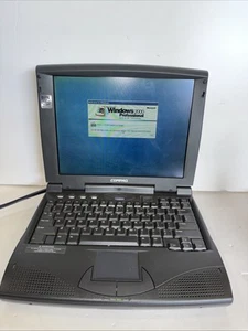 VINTAGE Compaq Armada 1530DM  Retro Laptop Intel Pentium Powers On But Locked - Picture 1 of 9