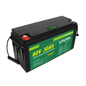 LiFePO4 Akku 60V 30Ah 1800Wh Lithium-Eisen-Phosphat Batterie für Camping Boot - Picture 1 of 7