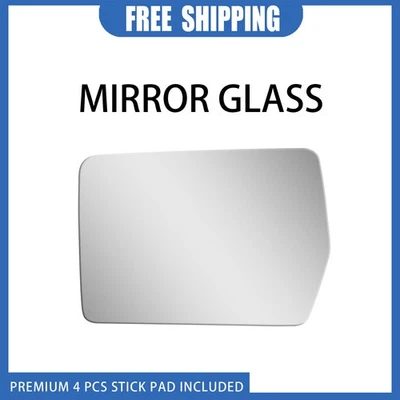 Mirror Glass For 2006 2007 2008 Lincoln Mark Lt Pickup Left Side Adhesive Flat - Image 1 of 4