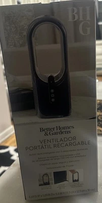 Bladeless Cooling Fan LED 3-Speed Rechargeable Desk Fan Better Homes & Gardens - Image 1 of 2