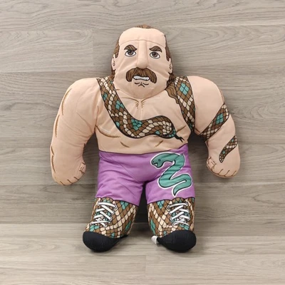 READ🔻 Jake The Snake Roberts WWF Wrestling Buddy Buddies Plush Toy Wrestler 22" - Image 1 of 4