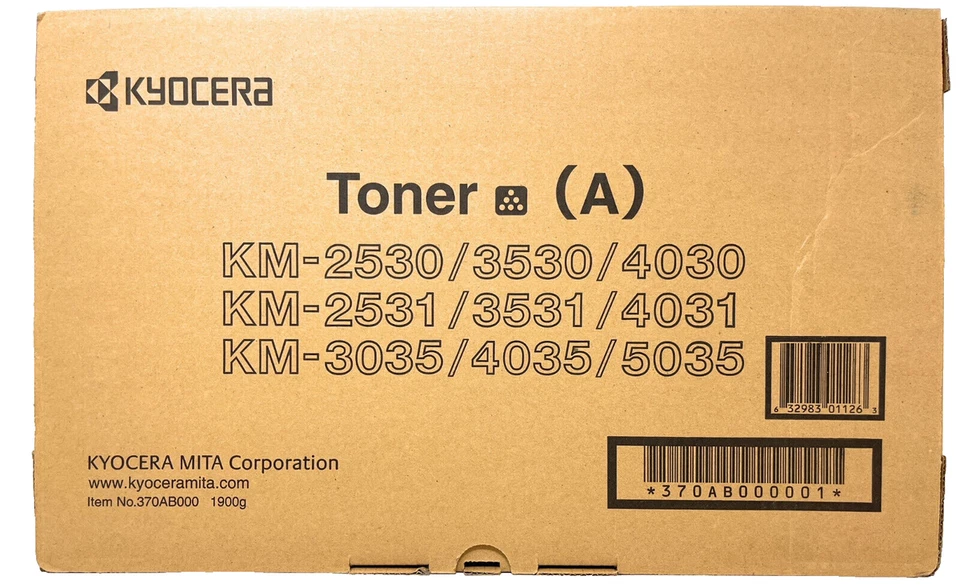 Genuine Sealed Kyocera Mita 370AB011 Black Toner for Kyocera Mita New - Image 1 of 1