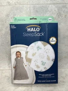 HALO Sleepsack 100% Cotton Wearable Blanket - Animal Print - Medium 6 To 12 Mos - Picture 1 of 5